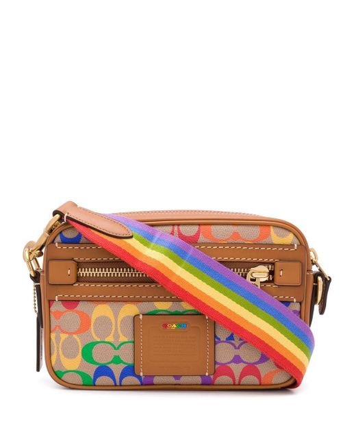 Sac à bandoulière Academy Rainbow COACH pour homme en coloris Multicolor