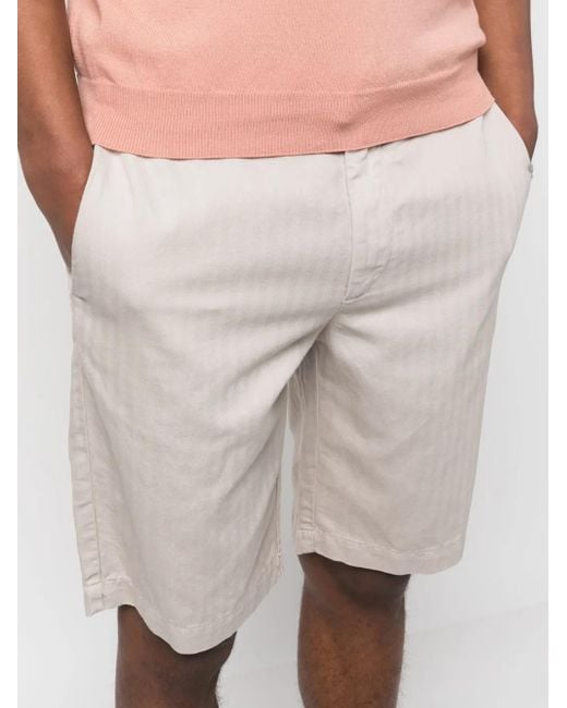 Eleventy Natural Straight-Leg Chino Shorts for men