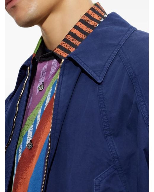 Versace Blue Medusa Embroidered Jacket for men