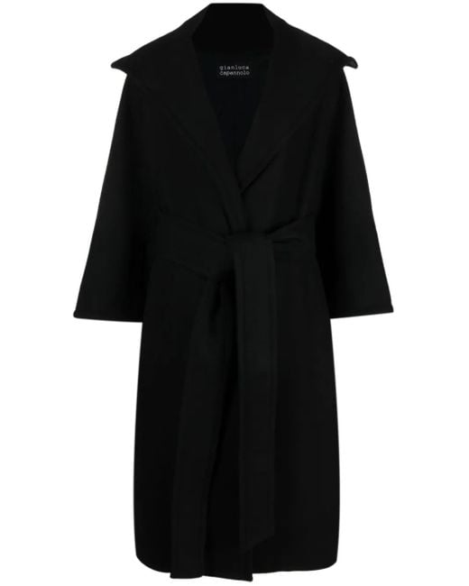 Gianluca Capannolo ベルテッド シングルコート Black