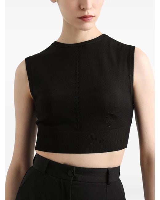 Dolce & Gabbana Black Dna Crop Top