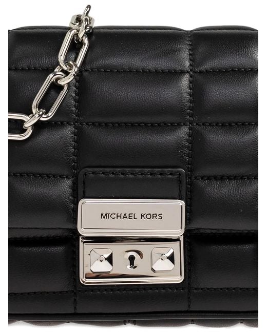 MICHAEL Michael Kors Black Large Tribeca Quilted Leather Shoulder Bag