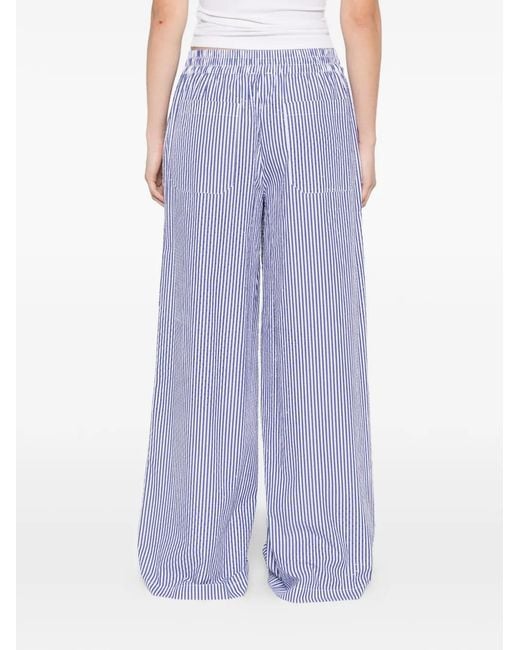 Pantalones A Rayas P.A.R.O.S.H. de color Blue