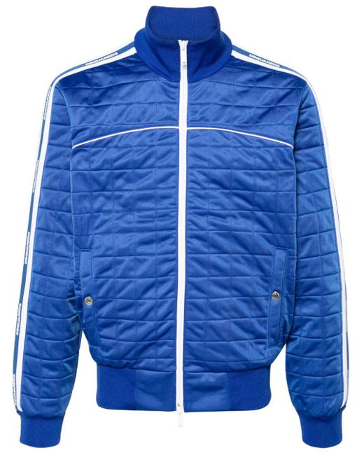DSquared² Blue Logo-panelled Quilted Jacket for men