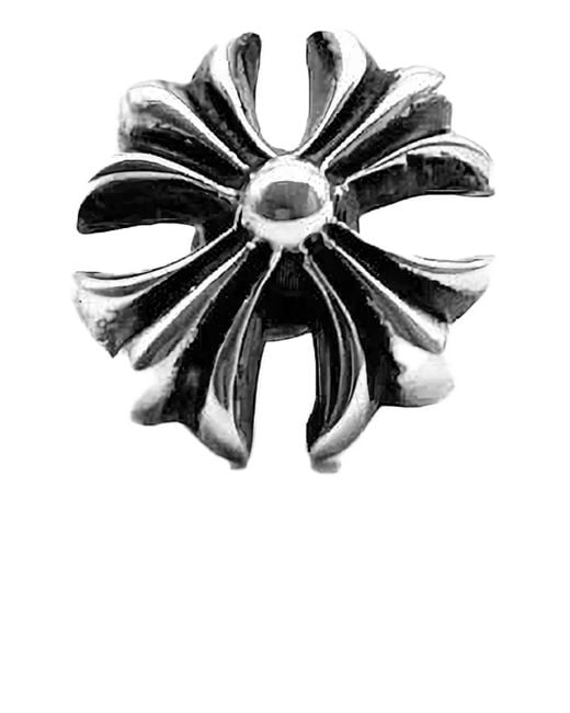 Chrome Hearts Black Cross Plus Earring Stud