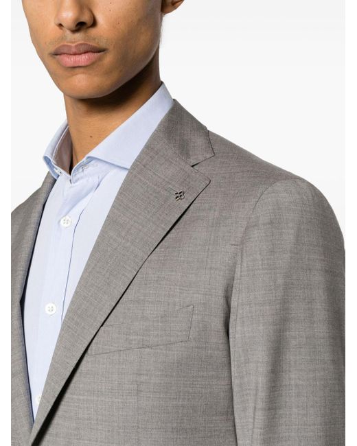 Tagliatore "montecarlo" Suit In Gray Wool Twill for men