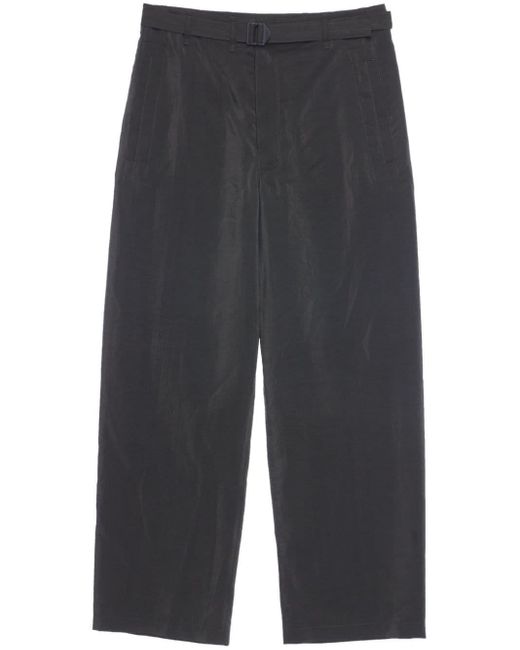 Lemaire Blue Belted Straight-leg Trousers for men
