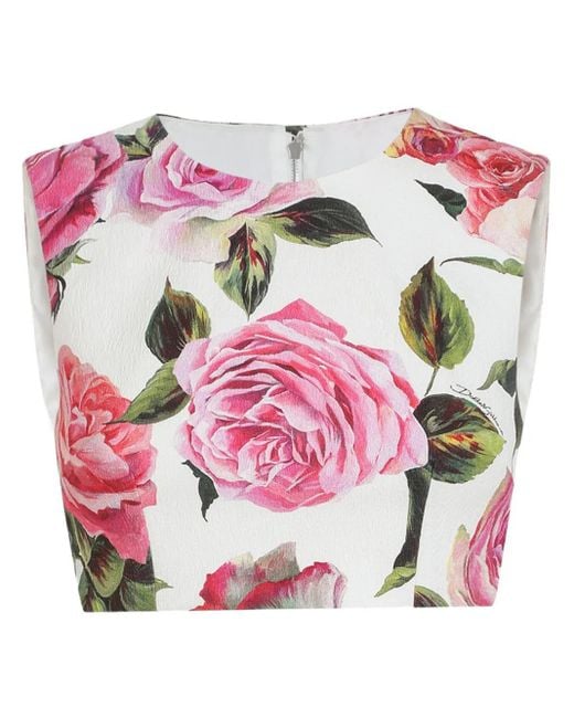 Dolce & Gabbana Pink Elegant Top For Spring Summer 2025