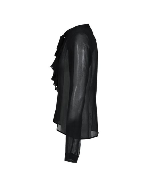 P.L.N. Black Chemise Mist À Volants for men