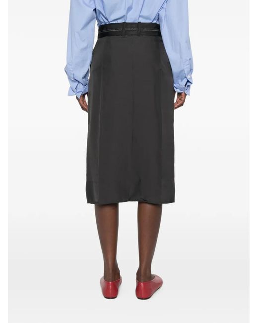 Tela Black Brianna Midi Skirt