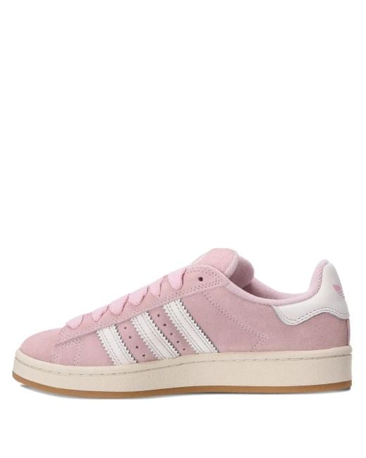 Adidas Pink Campus 00S Suede Three-Stripe Sneakers