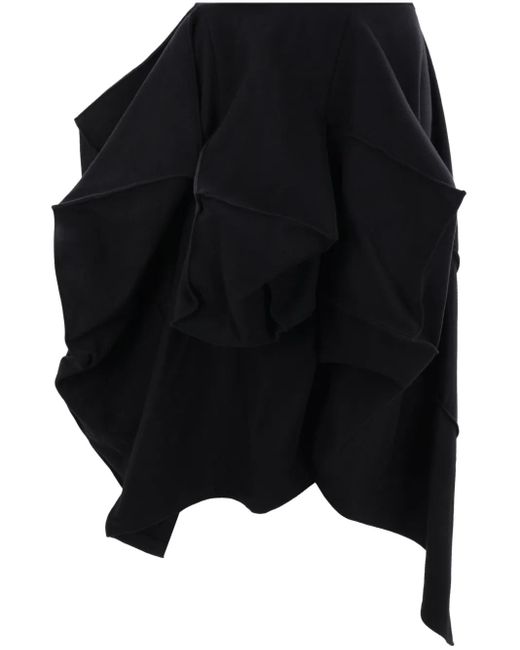 Yohji Yamamoto Black Asymmetrischer Rock
