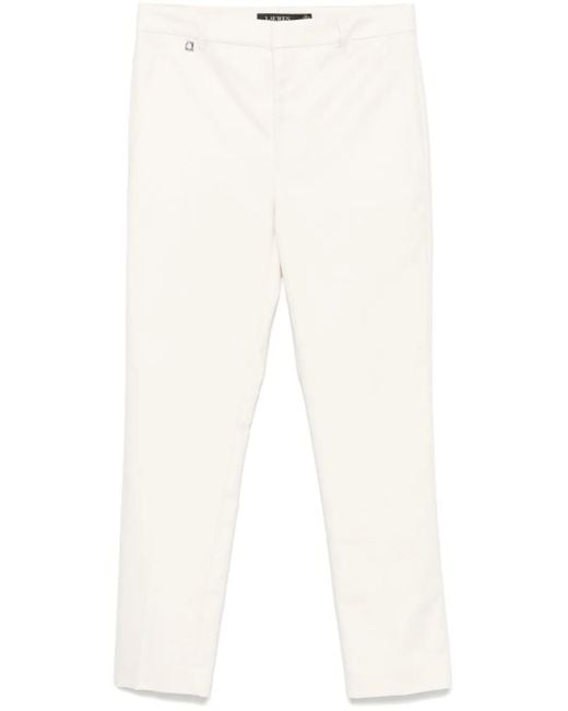 Ralph Lauren White Lakythia Slim Leg Pant