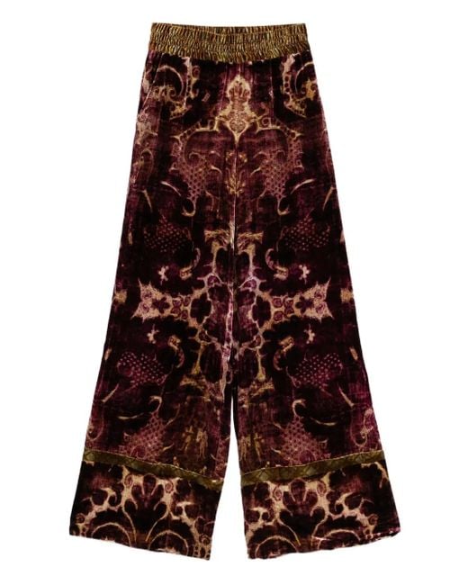 Pierre Louis Mascia Purple Kanpur Trousers