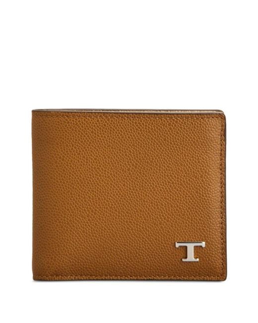 Tod's Brown Logo-Plaque Wallet for men
