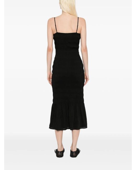Reformation Black Seren Dress