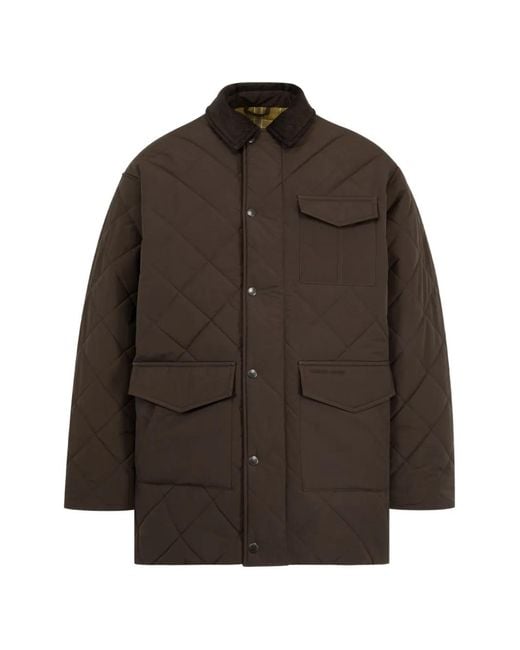 Canada Goose Brown Terra Diamond-Quilted Coat for men
