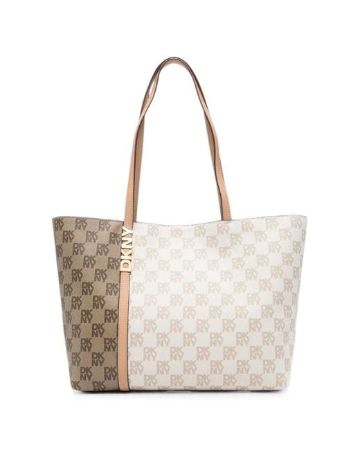 DKNY White Avril Tote Bag