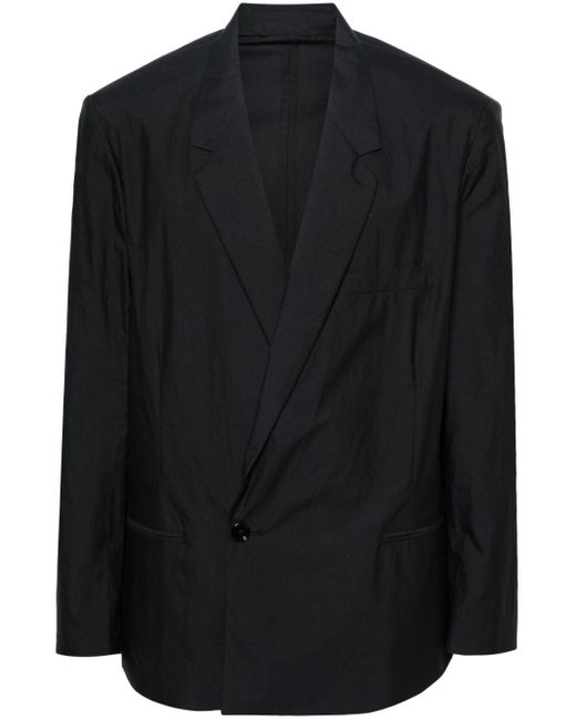 Lemaire Black Double-breasted Blazer for men