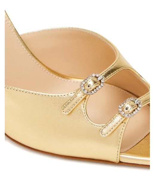 Andrea Wazen Natural Carol Sandals