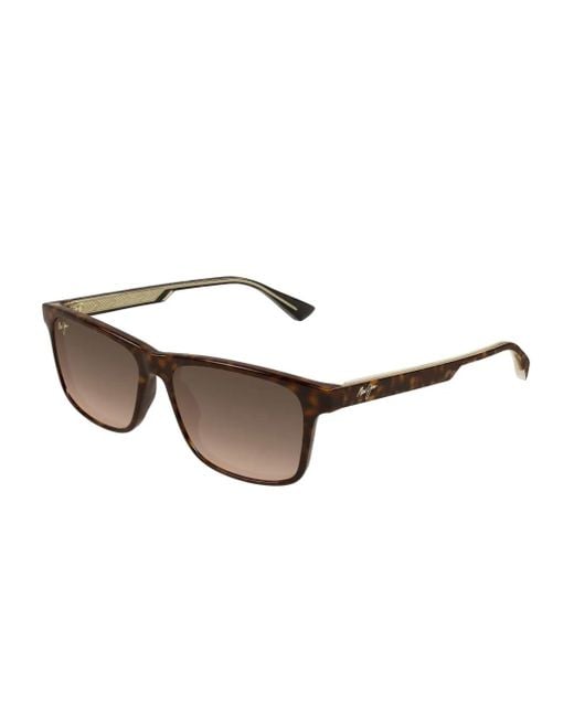 Maui Jim Brown Rectangle Frame Sunglasses for men