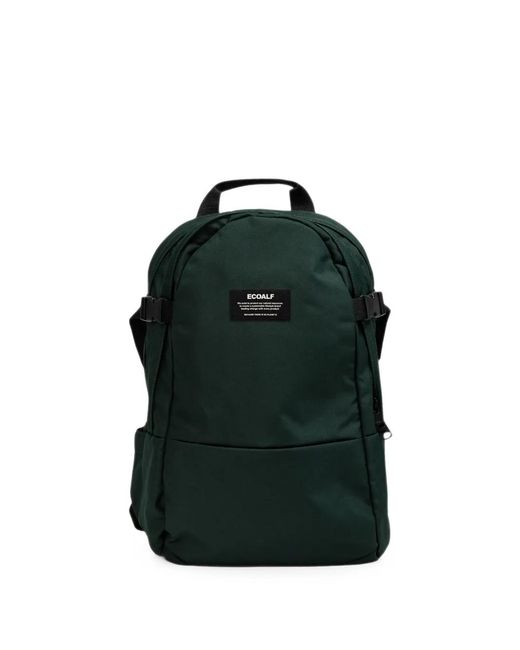 Ecoalf Green Bergen Logo-Patch Backpack for men