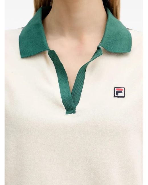 Fila White Belfort Logo-Patch T-Shirt