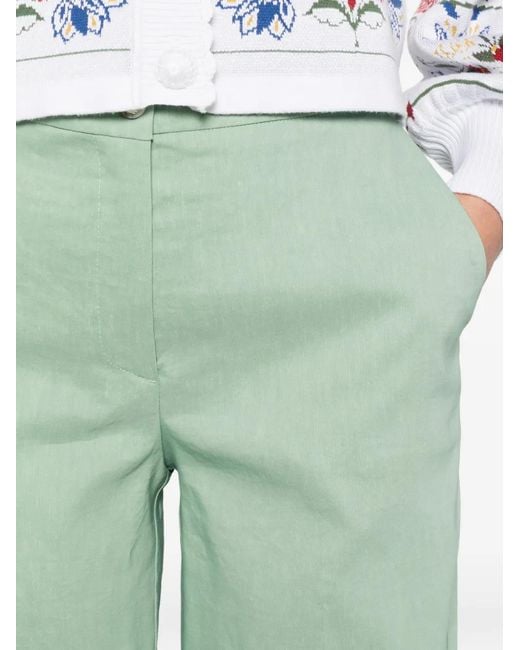 Pinko Green Button Trousers