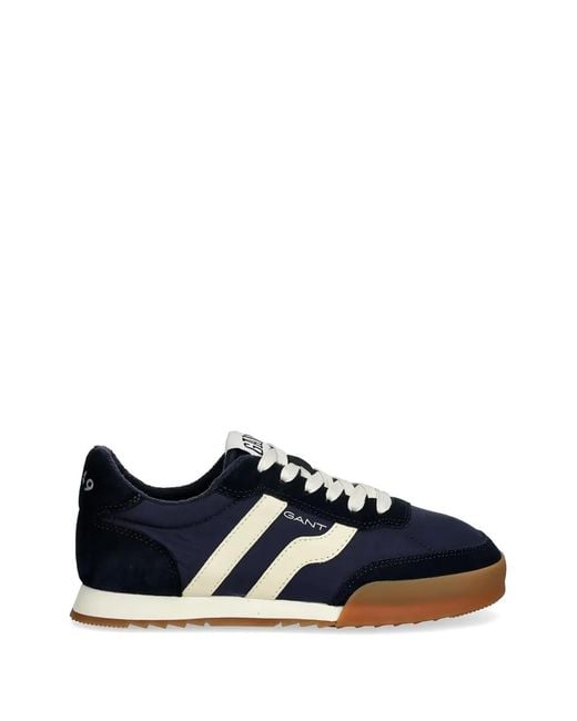 Gant Blue Stripe Lace-Up Sneakers for men