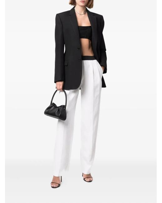 Loulou de Saison White Takaroa Elastic-Waist Trousers