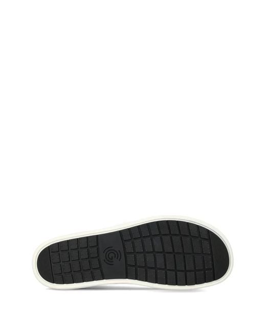 Groundies Black Galaxy Logo-Embossed Sneakers