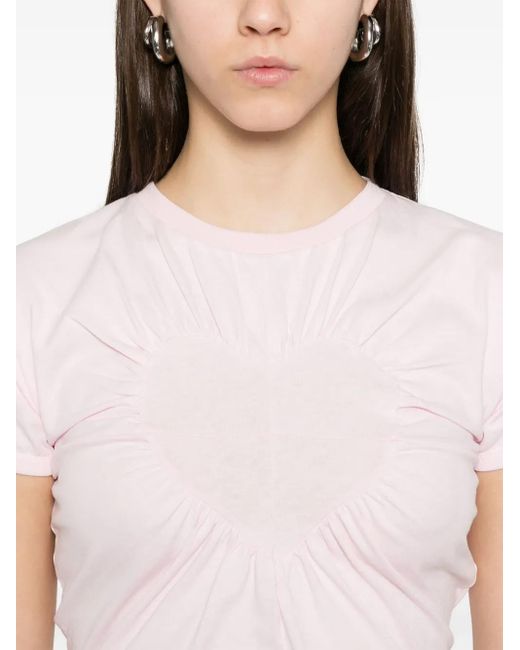 Coperni ハートモチーフ Tシャツ Pink