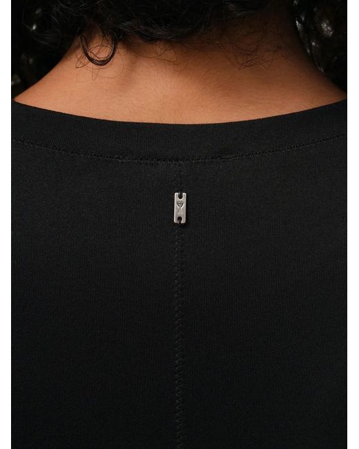 AMI Black Jersey Sleeveless Fitted Long Dress