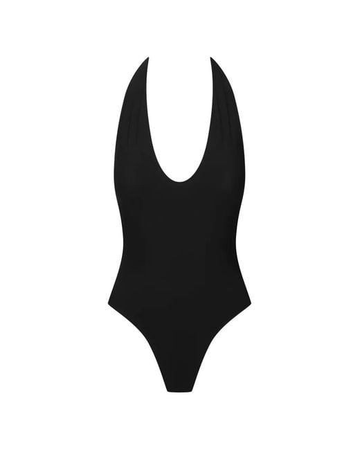 Maison Close Black Nuit Infinie Open-Back Bodysuit