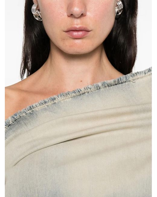 Vestido corto de una sola manga Rick Owens de color Gray