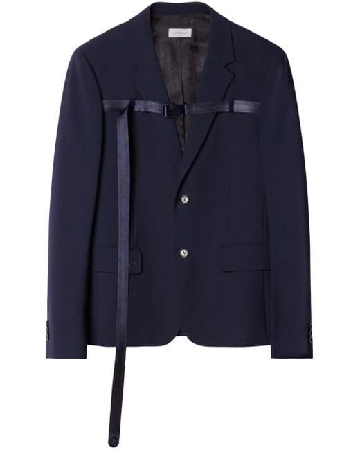 Off-White c/o Virgil Abloh Blue Wool Blend Single-breated Blazer for men