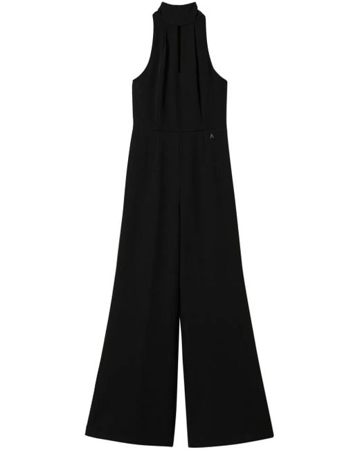 Twinset Black Cady Halterneck Jumpsuit