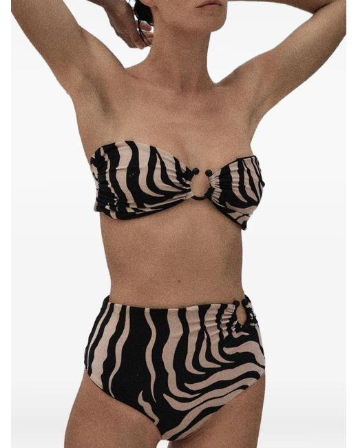 Johanna Ortiz Black Seawaters Bikini Top