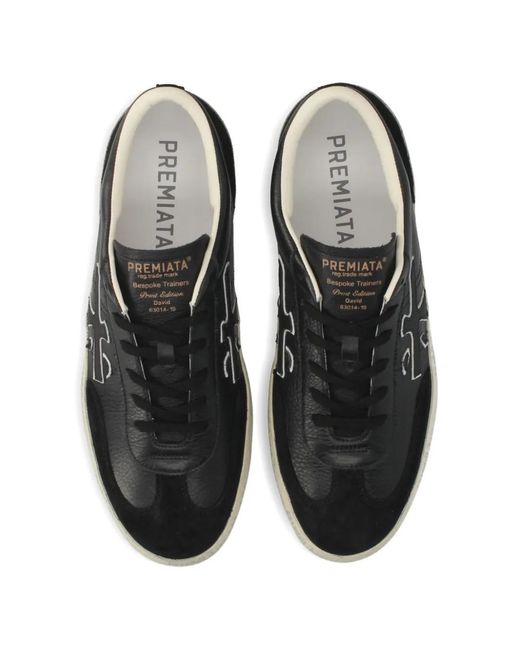Premiata Black David Sneakers for men