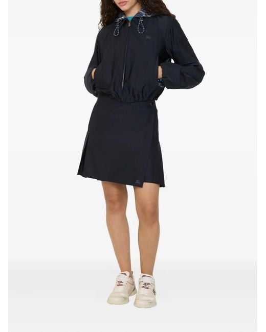 Burberry Blue Wrap Mini Skirt