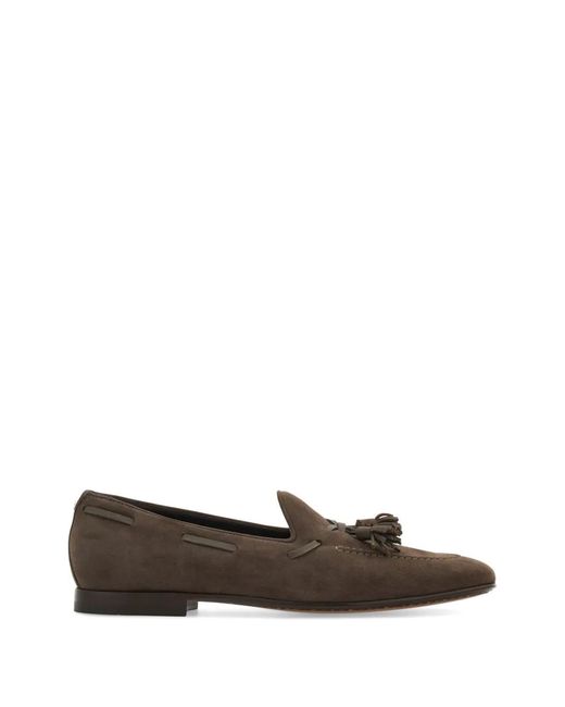 Ferragamo Brown Tassel Loafers for men