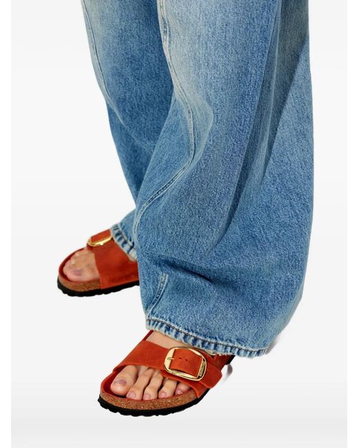 Birkenstock Orange Arizona Buckled Sandals