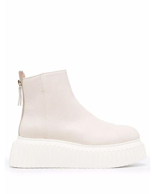 Agl Attilio Giusti Leombruni Natural Sandy Platform Boots