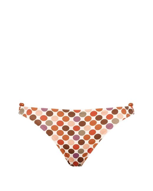 Eres Pink Excess Polka-Dot Bikini Briefs