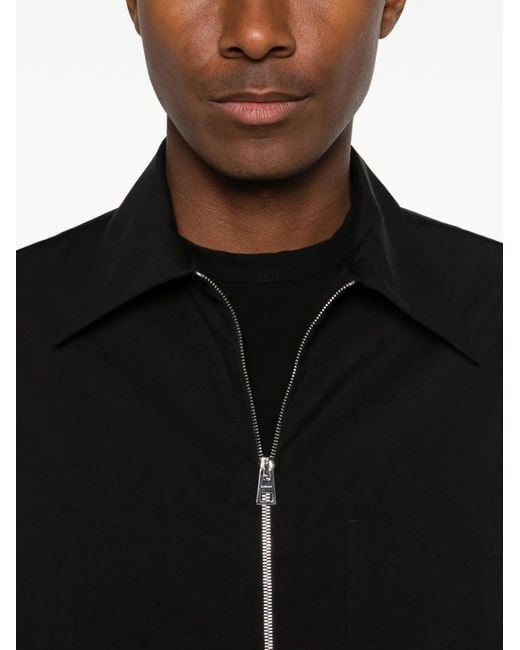 Camicia Con Zip di Givenchy in Black da Uomo
