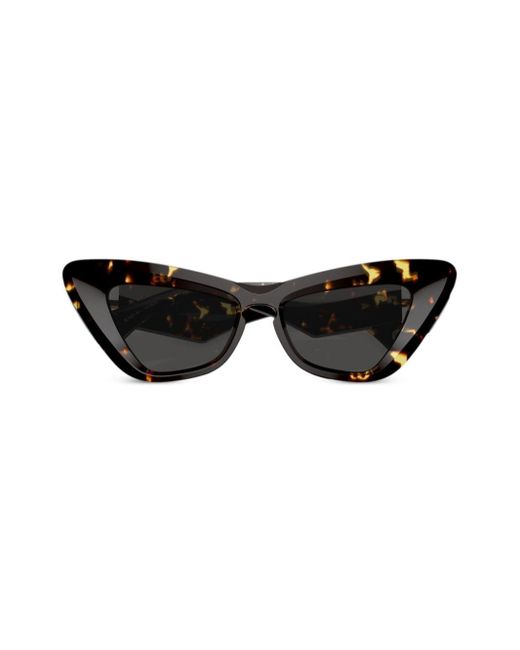 Burberry Black Cat-Eye-Sonnenbrille in Schildpattoptik
