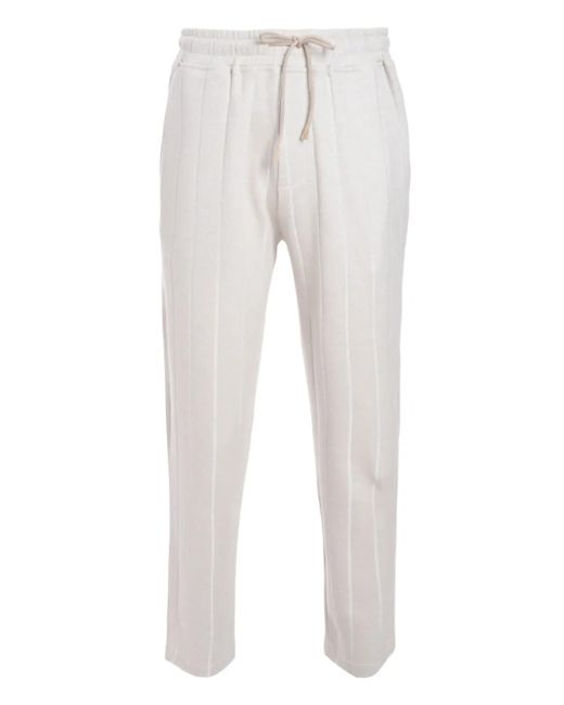 メンズ Eleventy Ribbed Track Pants Gray