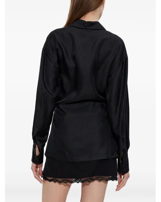 Alexander Wang Black Wrap Mini Dress