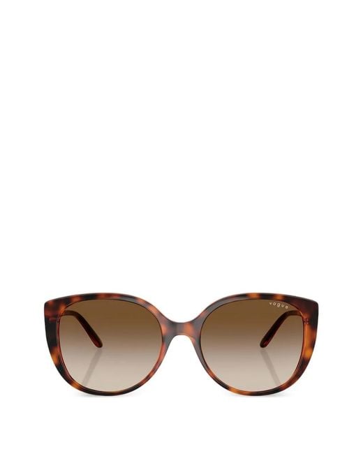 Vogue Eyewear Brown Oversized-Frame Sunglasses