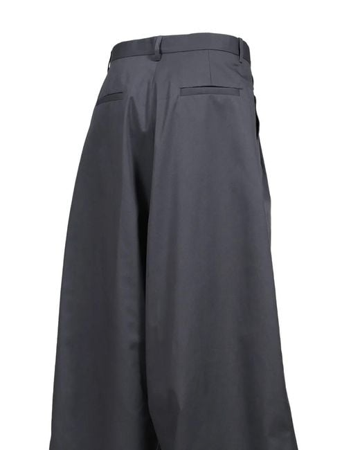 LỰU ĐẠN Gray Pantalon Lowline À Plis for men